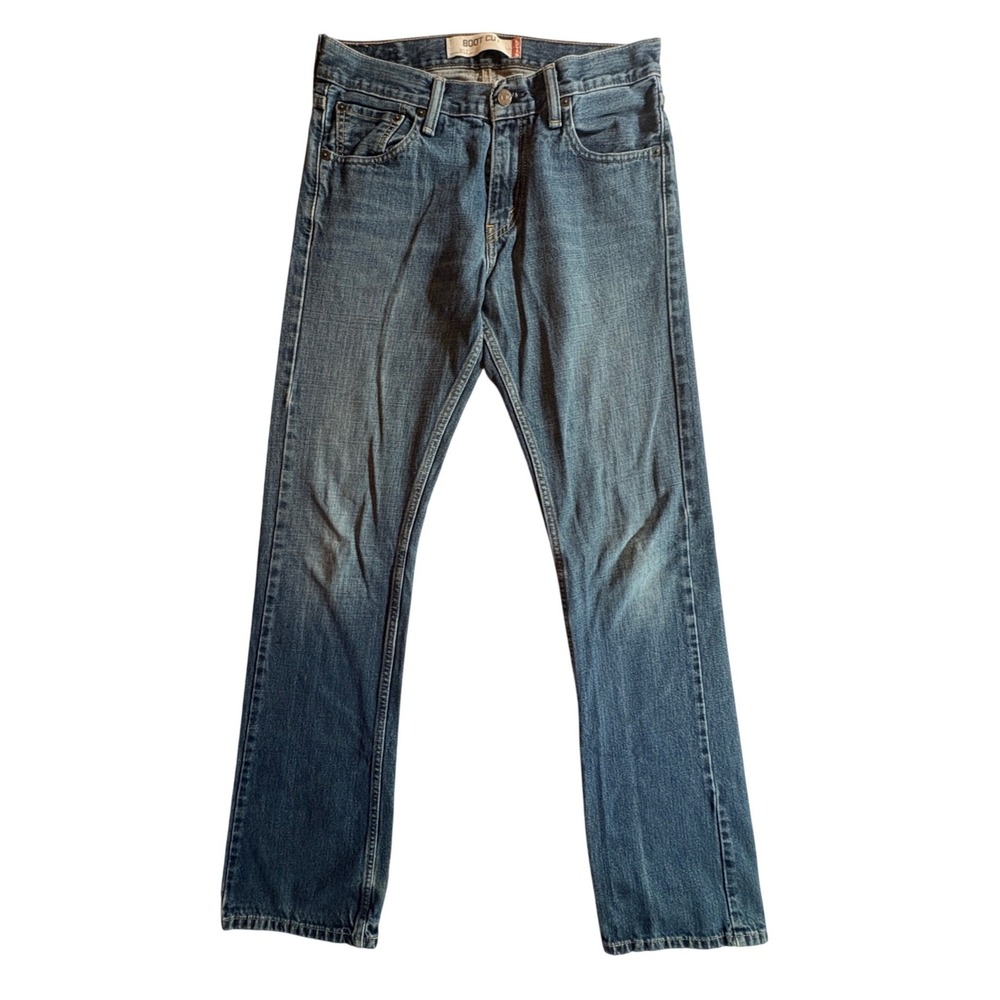 Levis 527 Slim Bootcut Jeans Mens 30x34 Blue Cotton Denim Medium Wash Casual